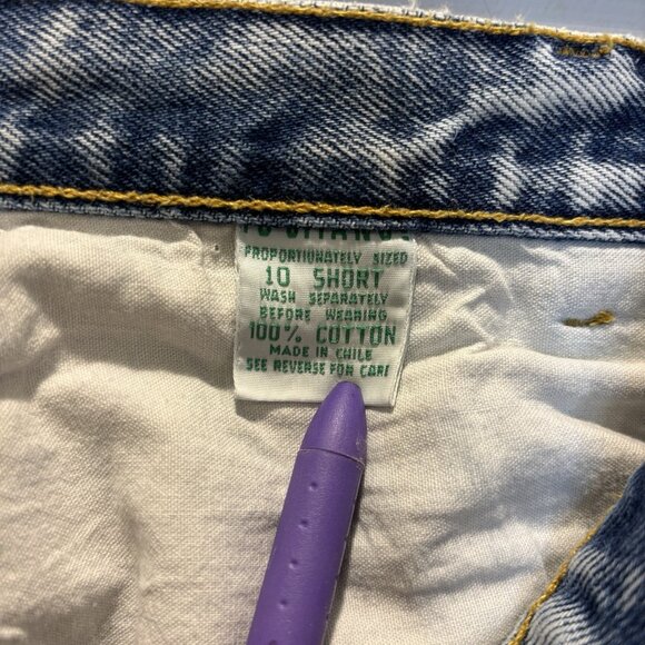 Vintage PS Gitano 80's Style High Waist Baggy Jeans Acid Wash Women's 10 Short - Picture 10 of 13